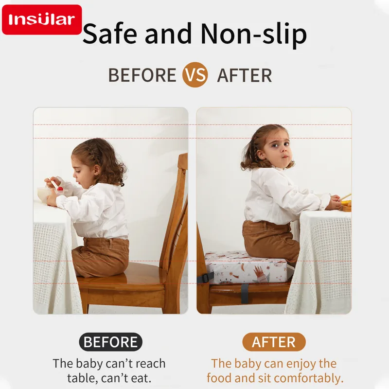 Baby High Chair Booster - Nieuwe kinderstoel zitkussen met ventilatie: antislip,