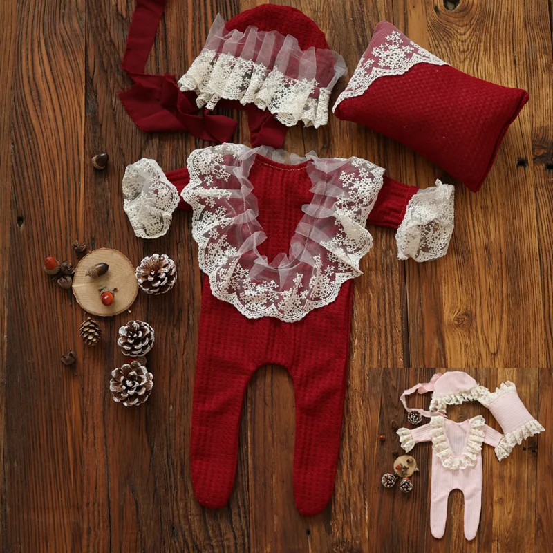 Baby Products Photoshoot - Pasgeboren Fotografie Props Meisje Lace Outfit