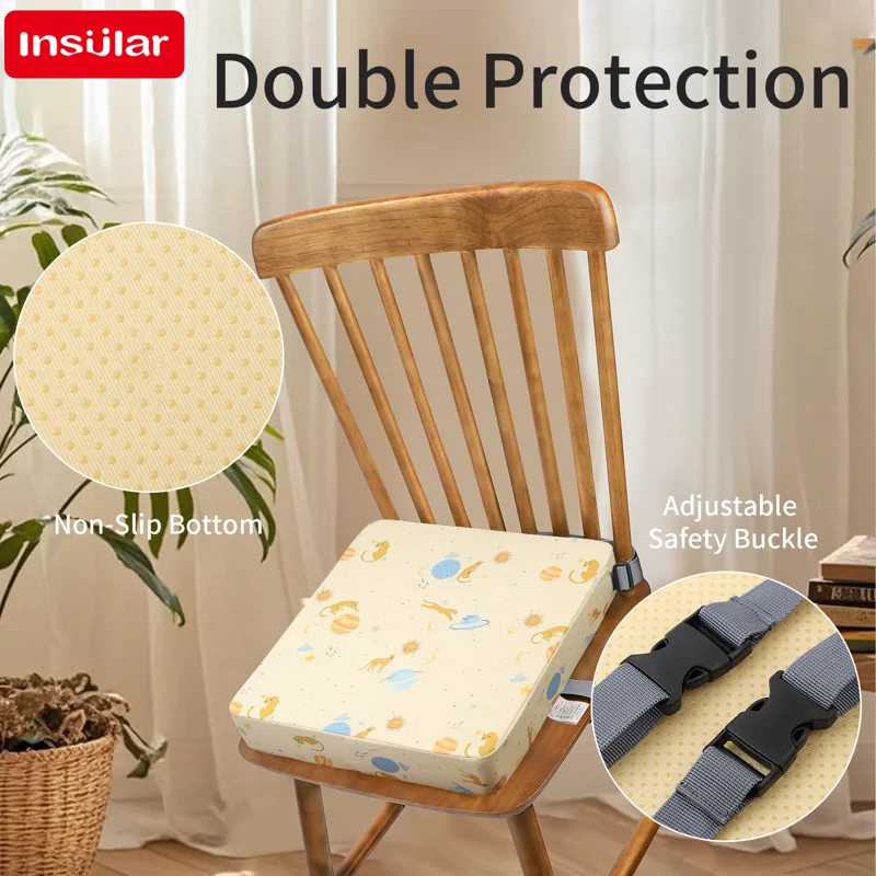 Baby High Chair Booster - INSULAR Waterdicht antislip kinderstoelzitkussen Baby-eetkamerstoelverhoger Kussen