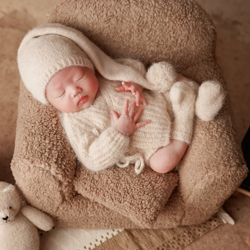 Gebreide pasgeboren fotoshoot  - Baby Products Website recensie en prijs