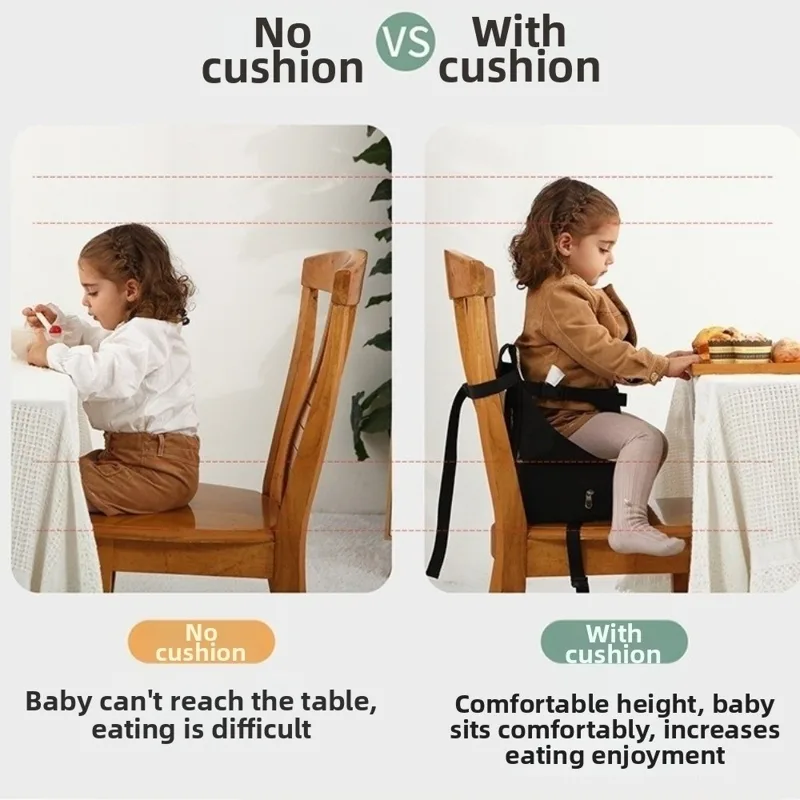 Cartoon bedrukte kinderstoelma - Baby High Chair Booster recensie en prijs
